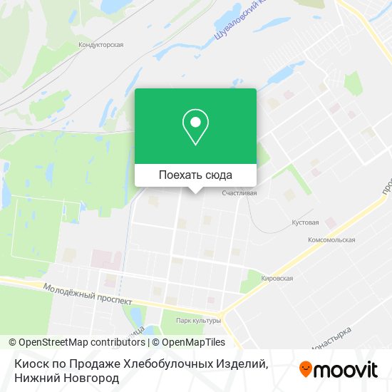 Карта Киоск по Продаже Хлебобулочных Изделий