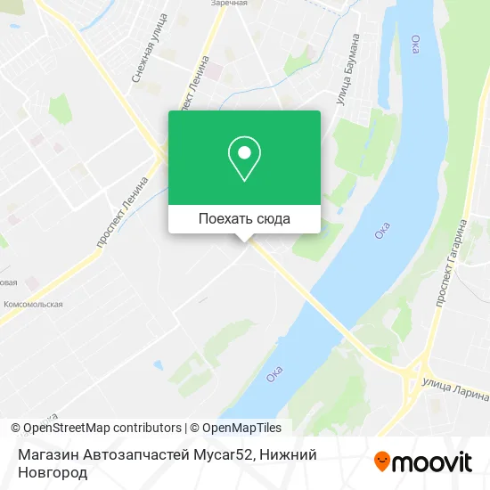 Карта Магазин Автозапчастей Mycar52