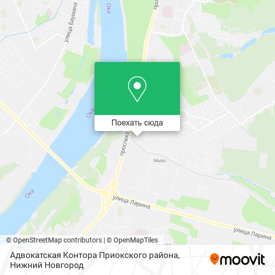 Карта Адвокатская Контора Приокского района