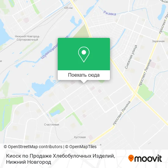 Карта Киоск по Продаже Хлебобулочных Изделий