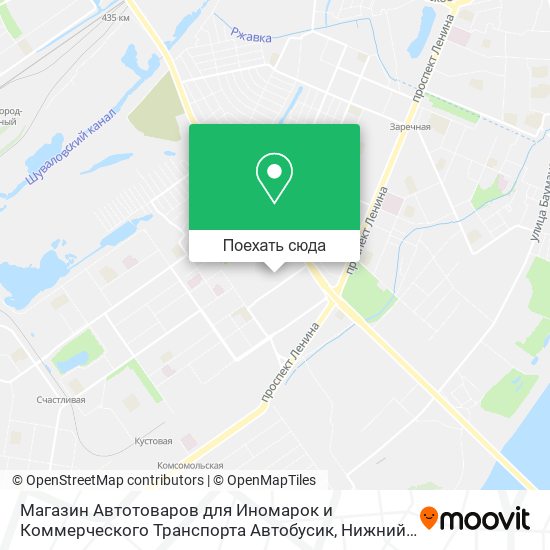 Карта Магазин Автотоваров для Иномарок и Коммерческого Транспорта Автобусик
