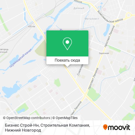 Карта Бизнес Строй-Нн, Строительная Компания