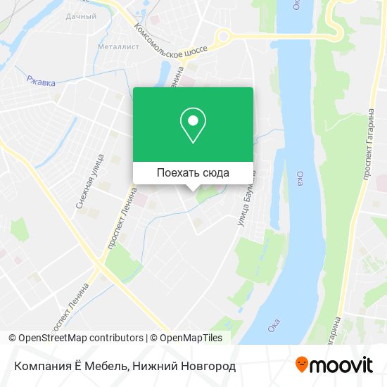 Карта Компания Ё Мебель