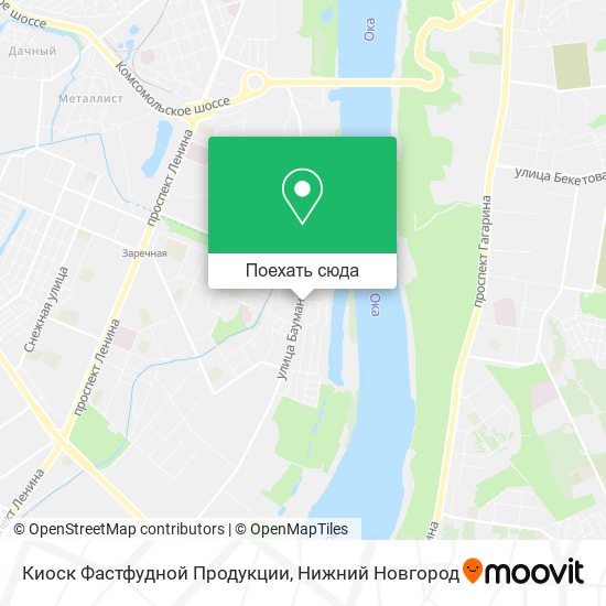 Карта Киоск Фастфудной Продукции