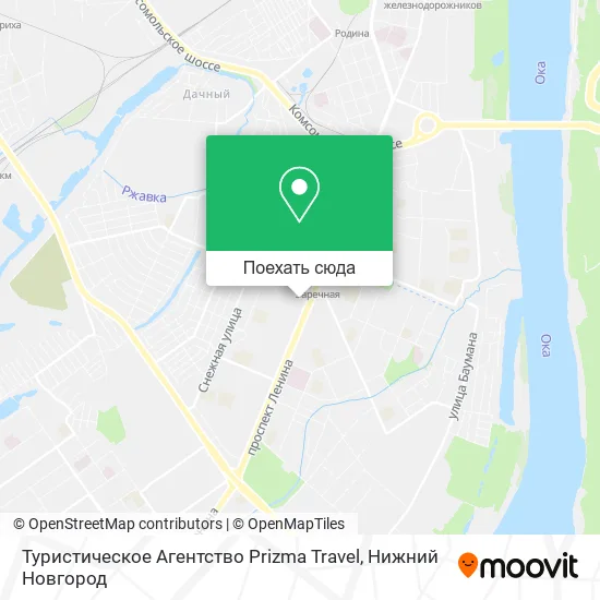 Карта Туристическое Агентство Prizma Travel