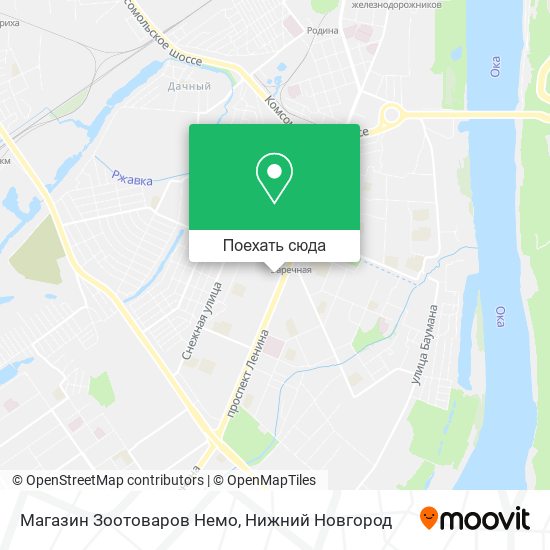 Карта Магазин Зоотоваров Немо