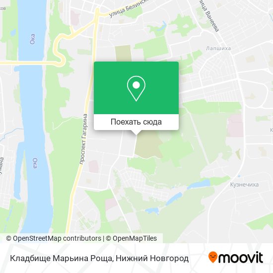 Карта Кладбище Марьина Роща