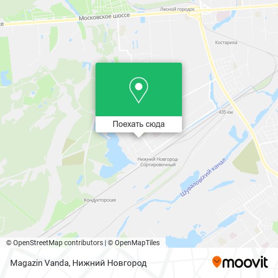 Карта Magazin Vanda