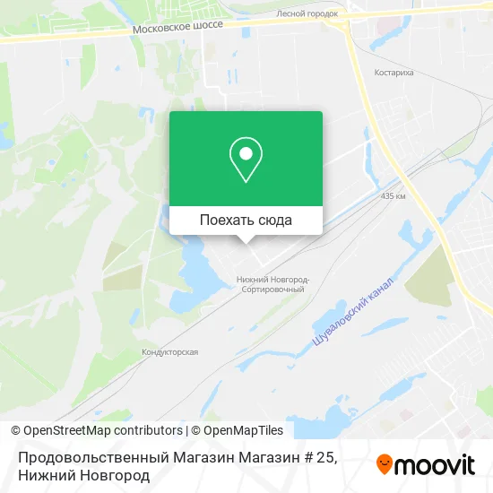 Карта Продовольственный Магазин Магазин # 25