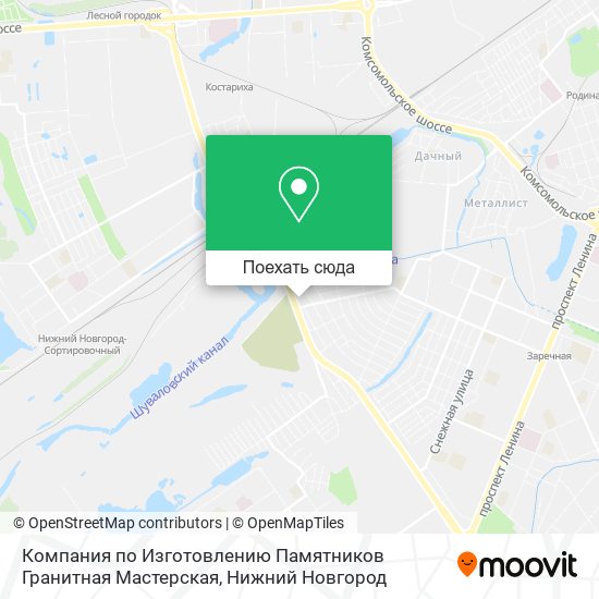 Карта Компания по Изготовлению Памятников Гранитная Мастерская