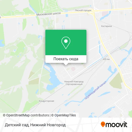 Карта Детский сад