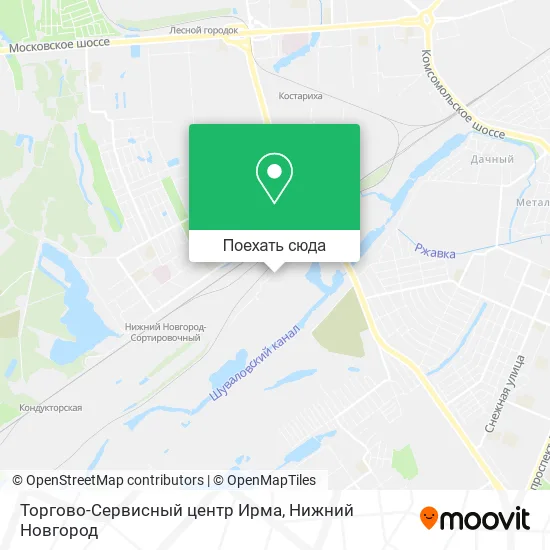 Карта Торгово-Сервисный центр Ирма