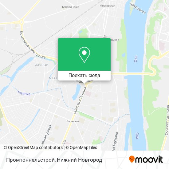 Карта Промтоннельстрой