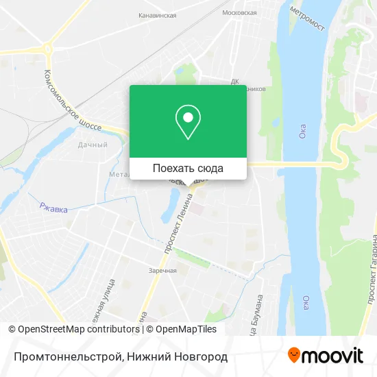 Карта Промтоннельстрой