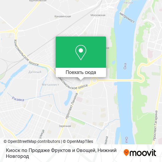 Карта Киоск по Продаже Фруктов и Овощей