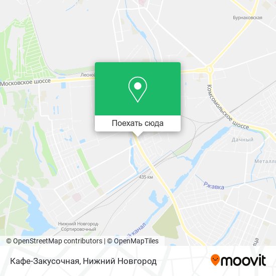 Карта Кафе-Закусочная