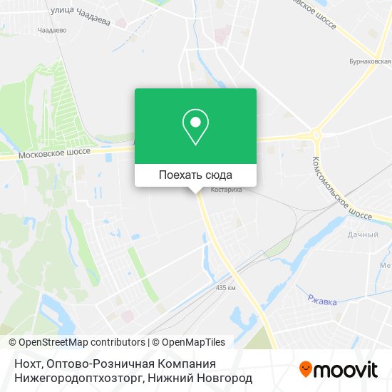 Карта Нохт, Оптово-Розничная Компания Нижегородоптхозторг