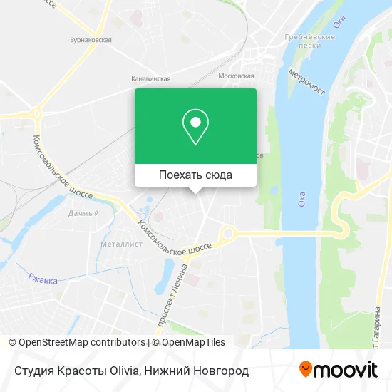Карта Студия Красоты Olivia