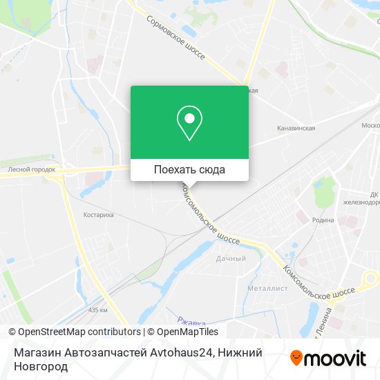 Карта Магазин Автозапчастей Avtohaus24