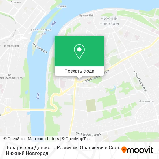 Карта Товары для Детского Развития Оранжевый Слон