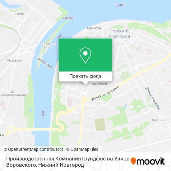 Карта Производственная Компания Грундфос на Улице Воровского