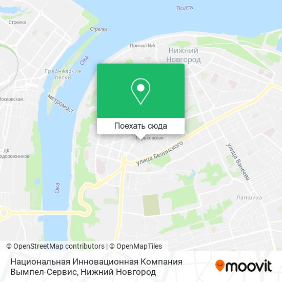 Карта Национальная Инновационная Компания Вымпел-Сервис