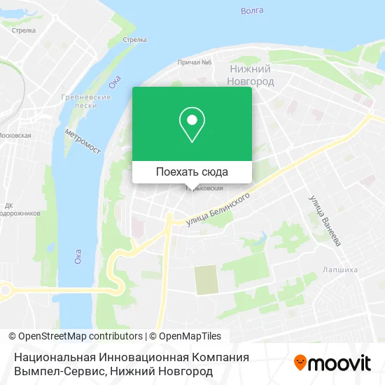 Карта Национальная Инновационная Компания Вымпел-Сервис