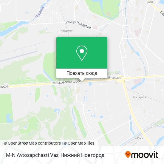 Карта M-N Avtozapchasti Vaz