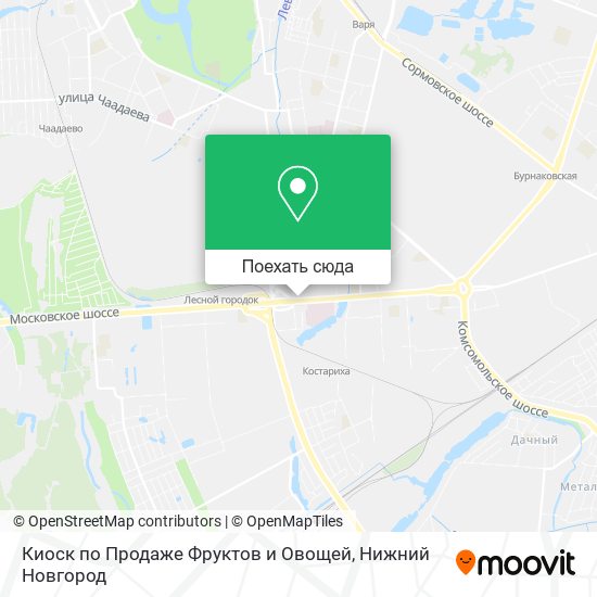 Карта Киоск по Продаже Фруктов и Овощей