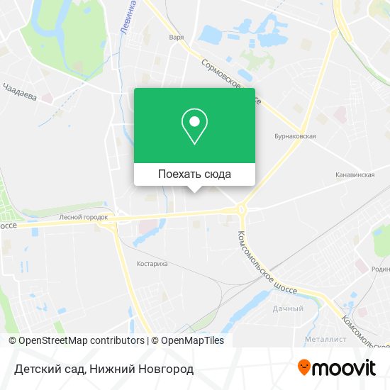 Карта Детский сад
