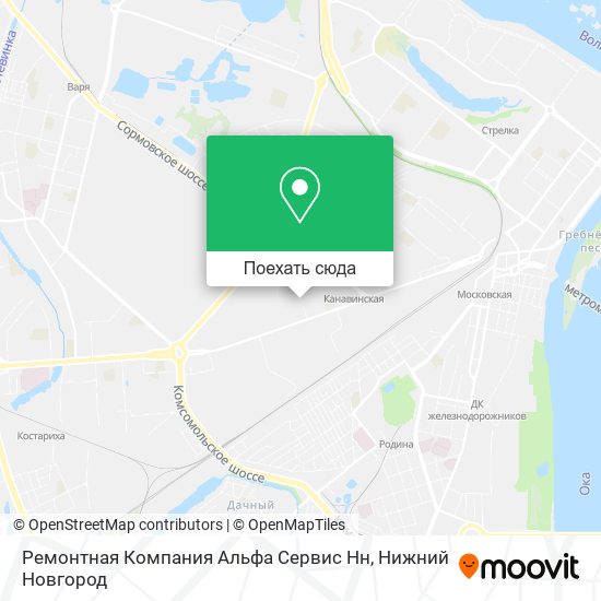 Карта Ремонтная Компания Альфа Сервис Нн