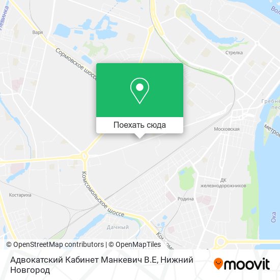 Карта Адвокатский Кабинет Манкевич В.Е