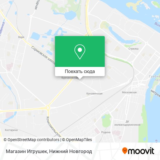 Карта Магазин Игрушек