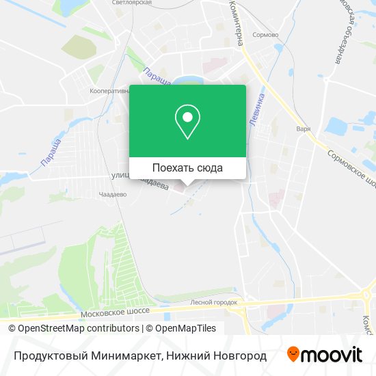 Карта Продуктовый Минимаркет