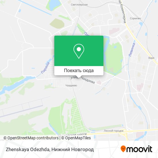 Карта Zhenskaya Odezhda