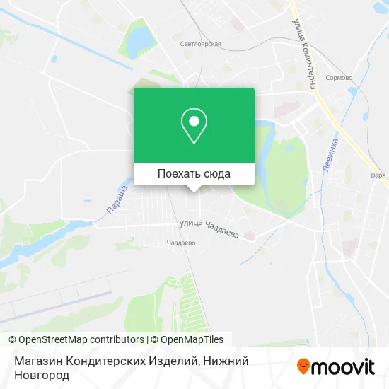 Карта Магазин Кондитерских Изделий