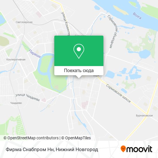 Карта Фирма Снабпром Нн