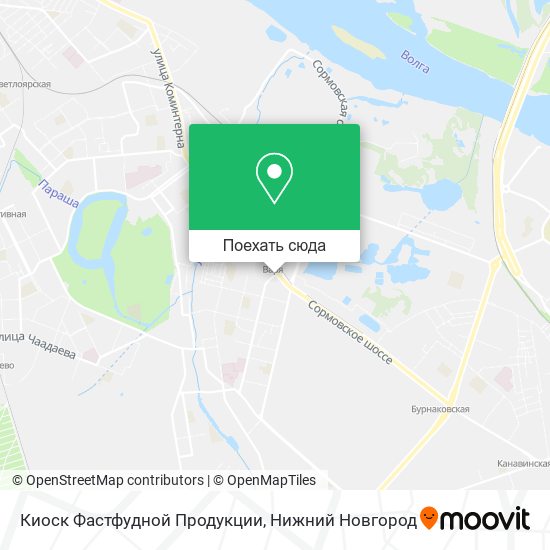 Карта Киоск Фастфудной Продукции