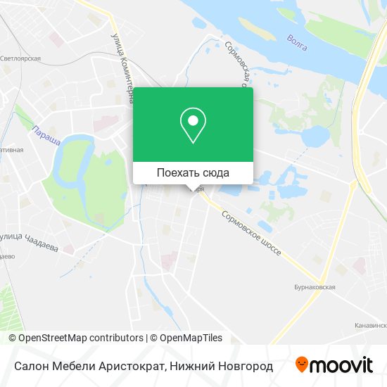 Карта Салон Мебели Аристократ