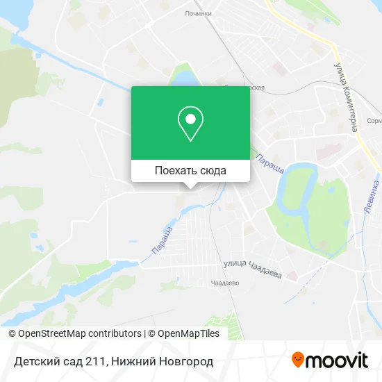 Карта Детский сад 211