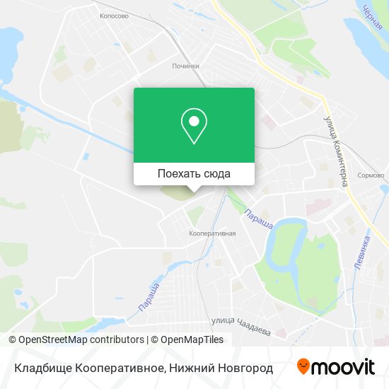 Карта Кладбище Кооперативное