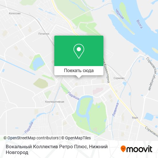 Карта Вокальный Коллектив Ретро Плюс