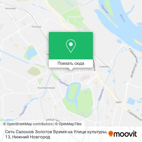 Карта Сеть Салонов Золотое Время на Улице культуры, 13