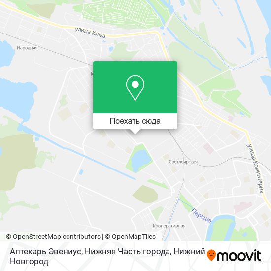 Карта Аптекарь Эвениус, Нижняя Часть города