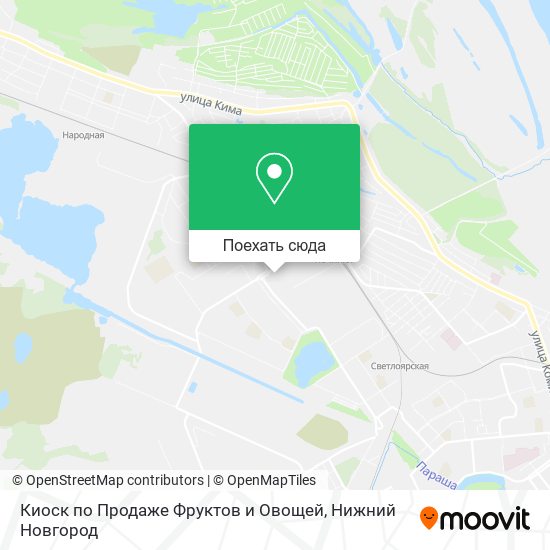 Карта Киоск по Продаже Фруктов и Овощей