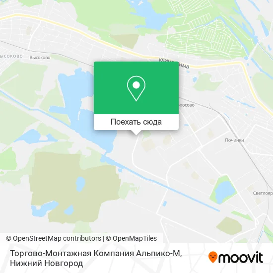 Карта Торгово-Монтажная Компания Альпико-М