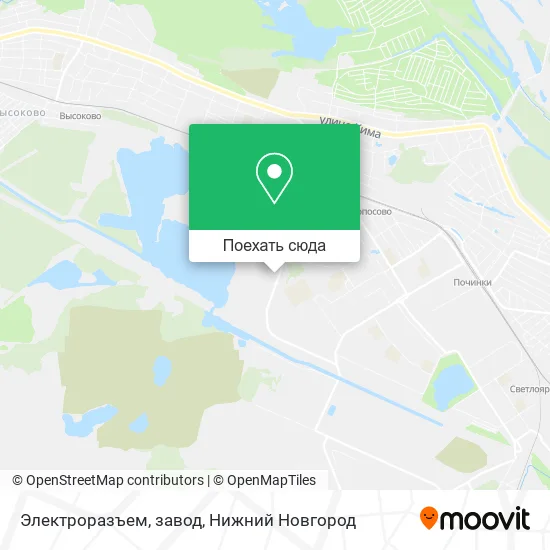 Карта Электроразъем, завод