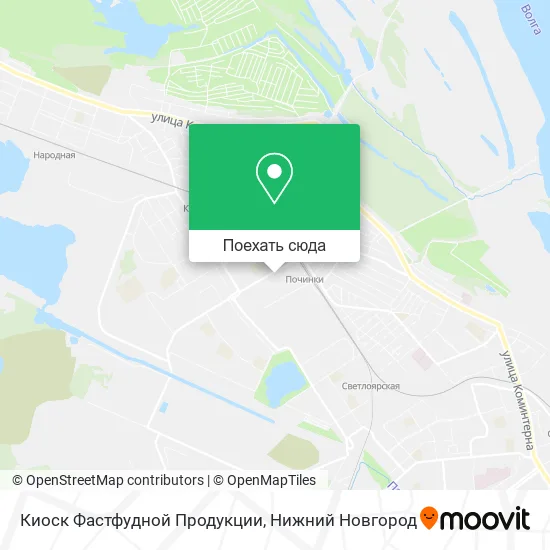 Карта Киоск Фастфудной Продукции