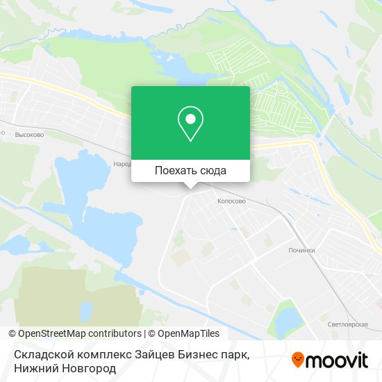 Карта Складской комплекс Зайцев Бизнес парк