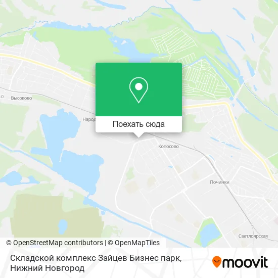 Карта Складской комплекс Зайцев Бизнес парк